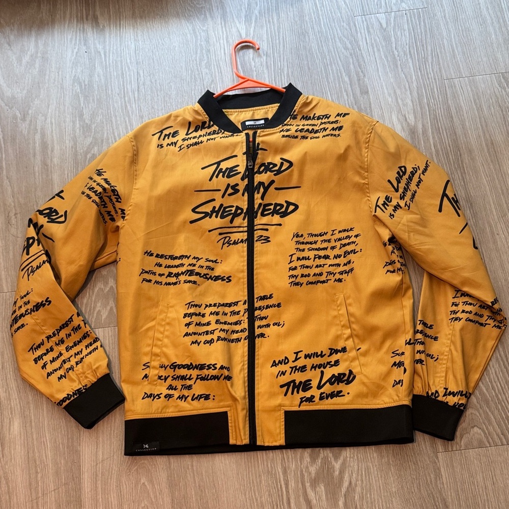 ✝️🔥 Psalm 23 “The Lord Is My Shepherd” Bomber Jacket ✝️🔥